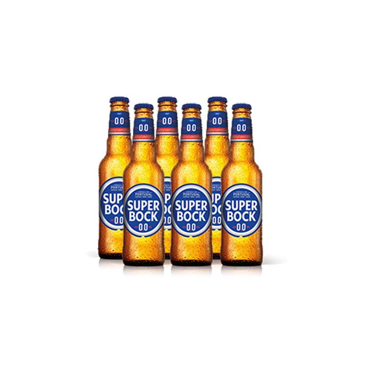 Cerveza Super Bock 00 sin alcohol 6uni x 330ml