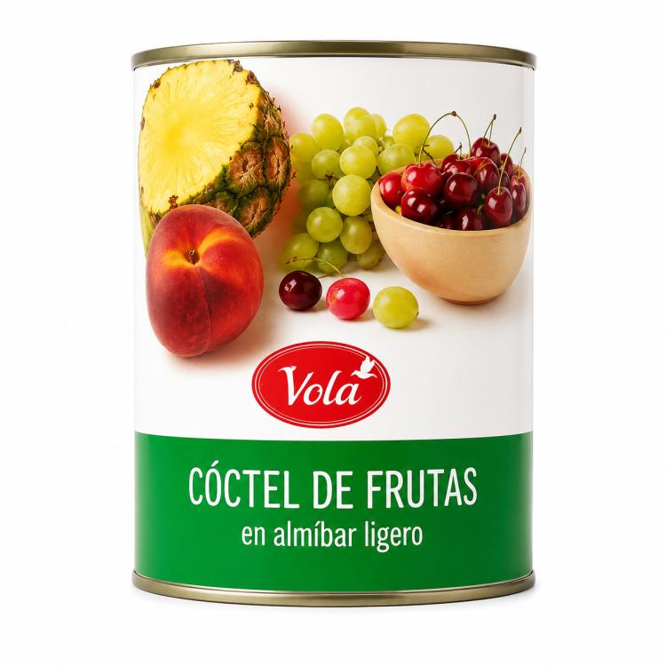 Coctel frutas en almibar vola lata 425 g