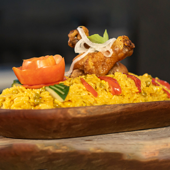 Arroz con pollo a la chorrera